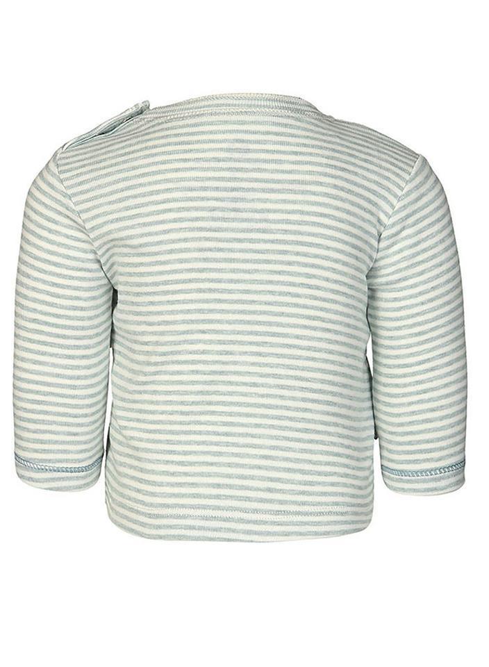 OrganicEra Organik Uzun Kollu T-shirt, Çizgili , Aqua Melanj