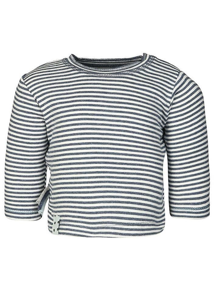OrganicEra Organic Baby L/S Tshirt, indigo Melange Striped
