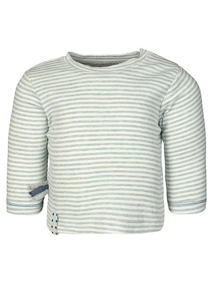 OrganicEra Organik Uzun Kollu T-shirt, Çizgili , Aqua Melanj