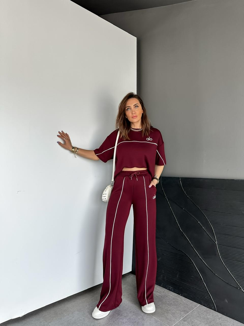 Bordo Biyeli Modal Spor Takım