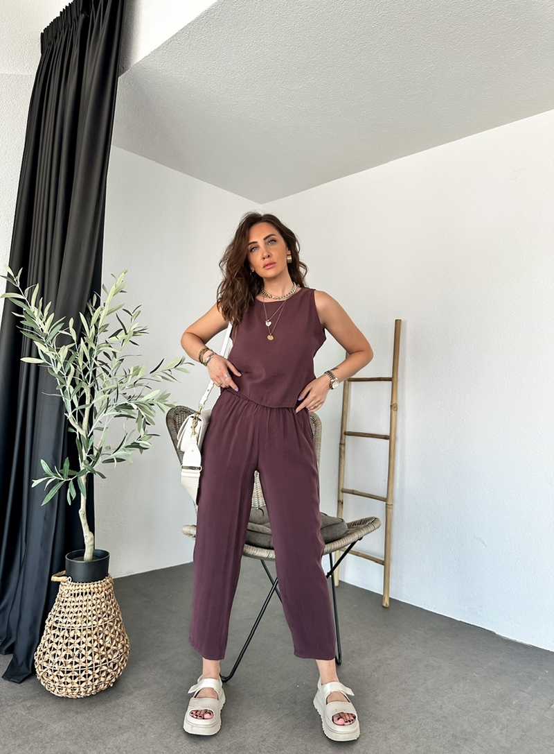 Bordo Kolsuz Tensel Soft Takım