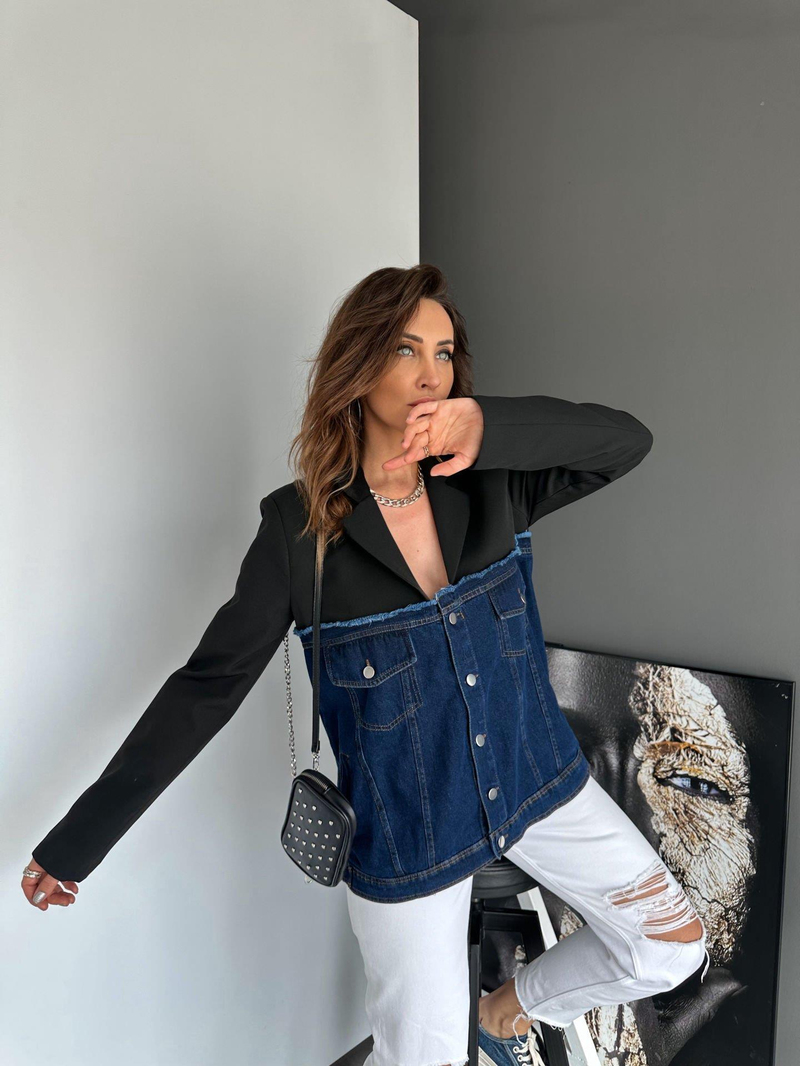 Kot Detaylı Tasarım Blazer Ceket
