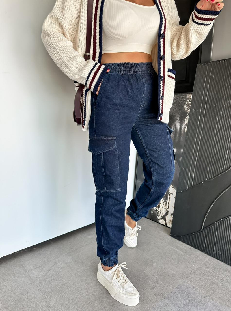 Lacivert Kargo Cepli Marka Model Jean