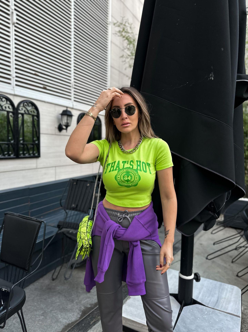 Neon Yeşil That’s Hot Tshirt