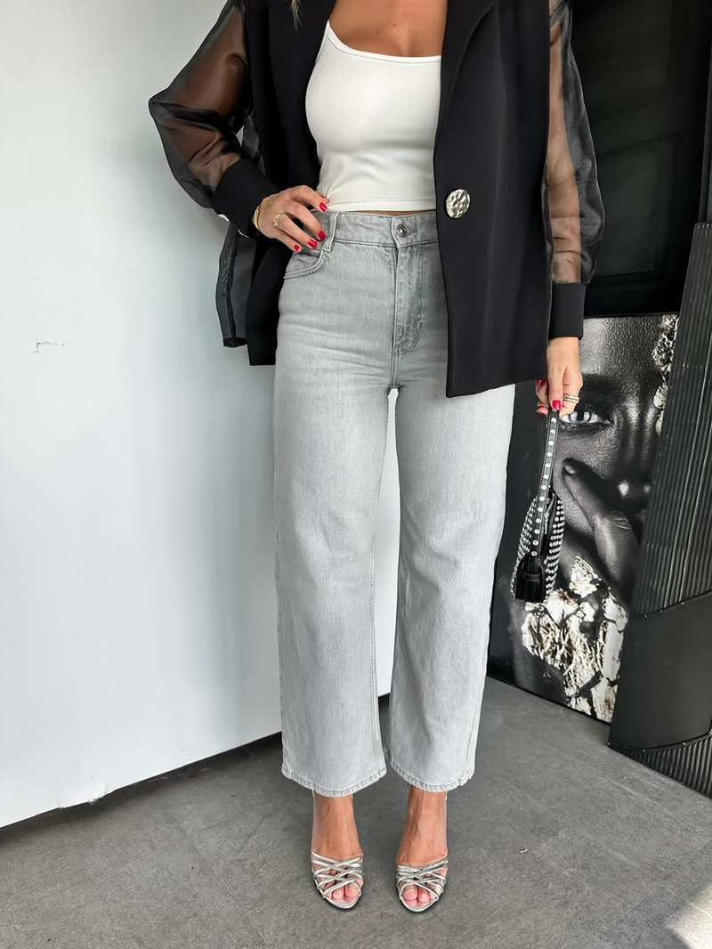 Açık Gri Marka Model Mom Jean