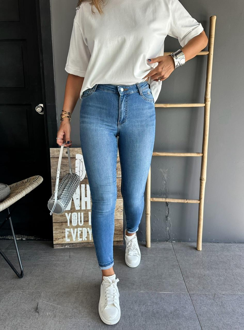 Açık Mavi Likralı Premium Jean