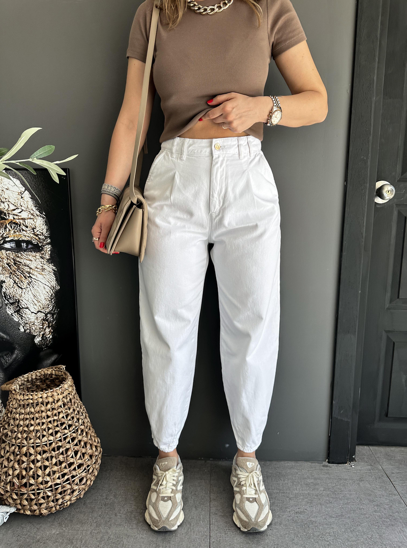 Beyaz Slouchy Premium Jean