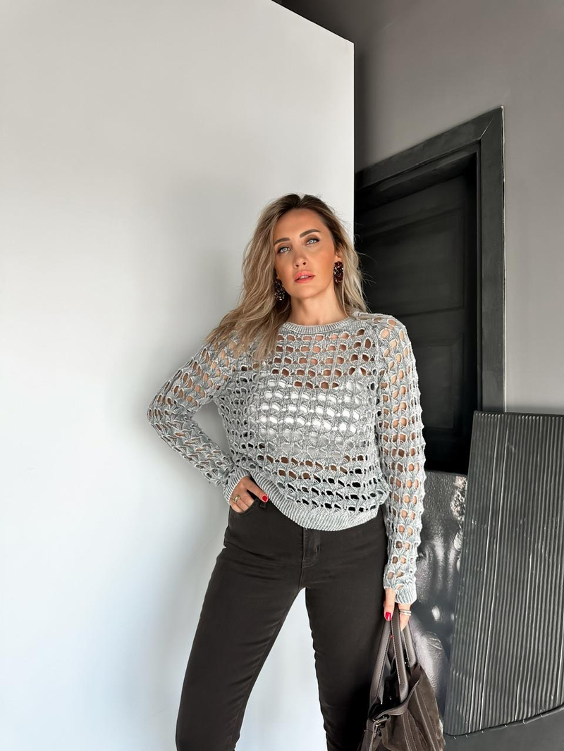 Gri Yıkamalı Marka Model Triko
