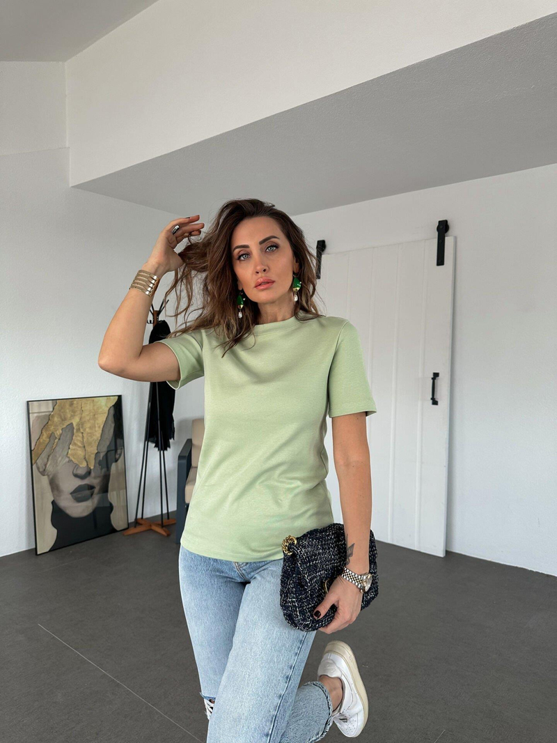 Mint Yeşili Organic Cotton Tshirt