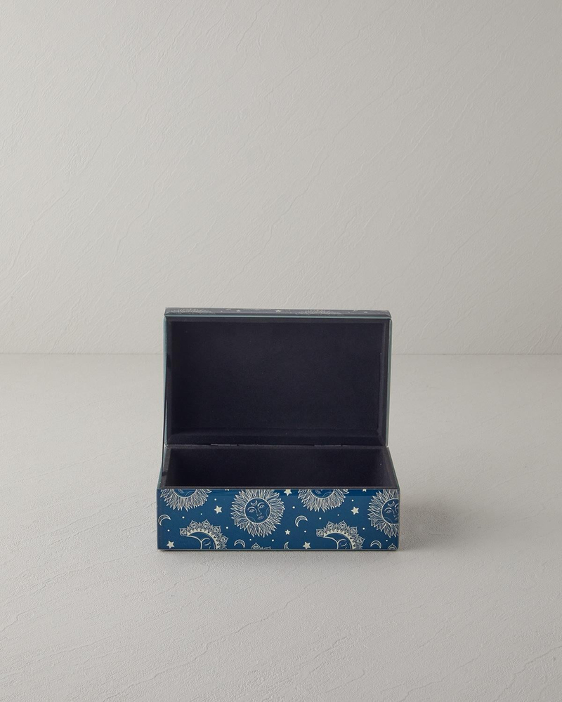 Alba Dekoratif Kutu 12x12x5,3 cm Lacivert