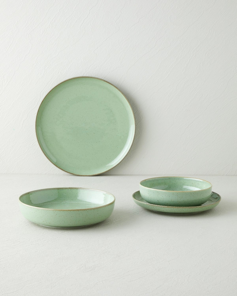 Antiquelle Porselen Kase 16 cm Yeşil