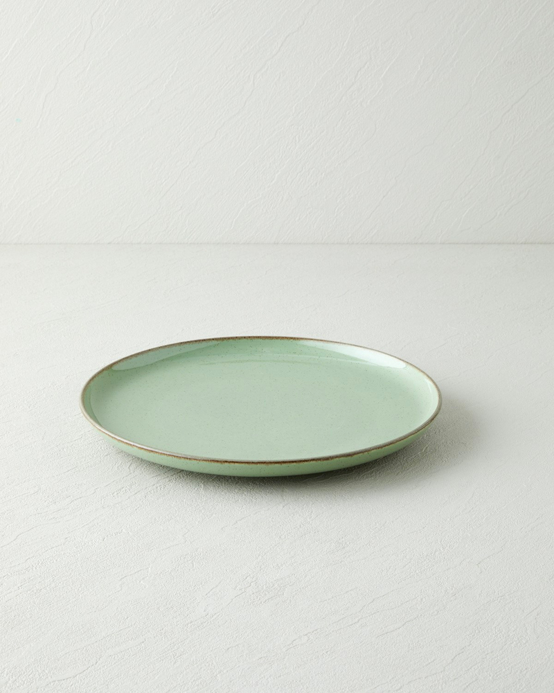 Antiquelle Porselen Servis Tabağı 25 cm Yeşil