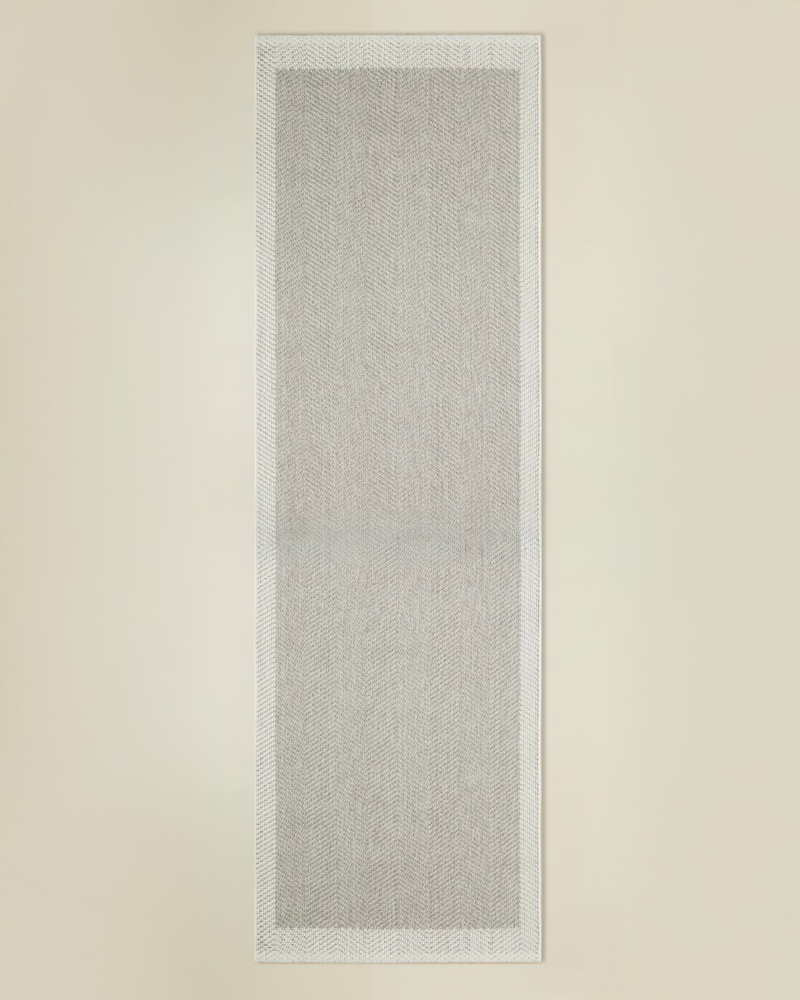 Arlo Halı 80x150 cm Gri-Beyaz