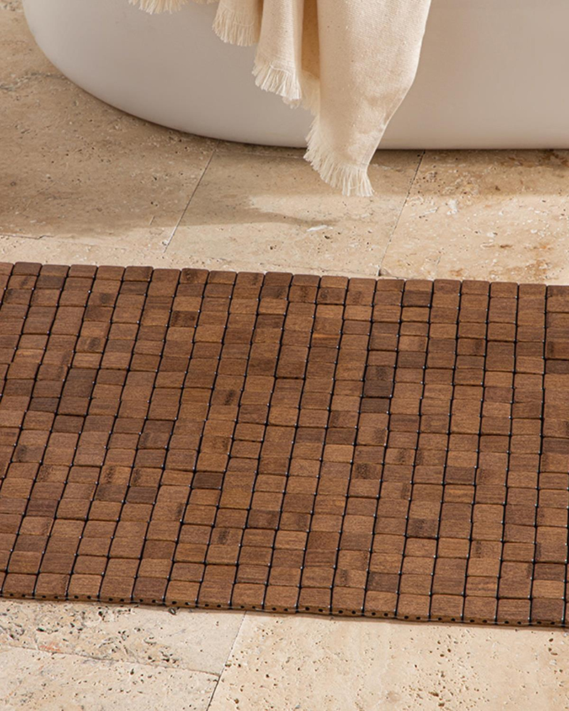 Bamboo Bambu Duş Kaydırmazı Kahve