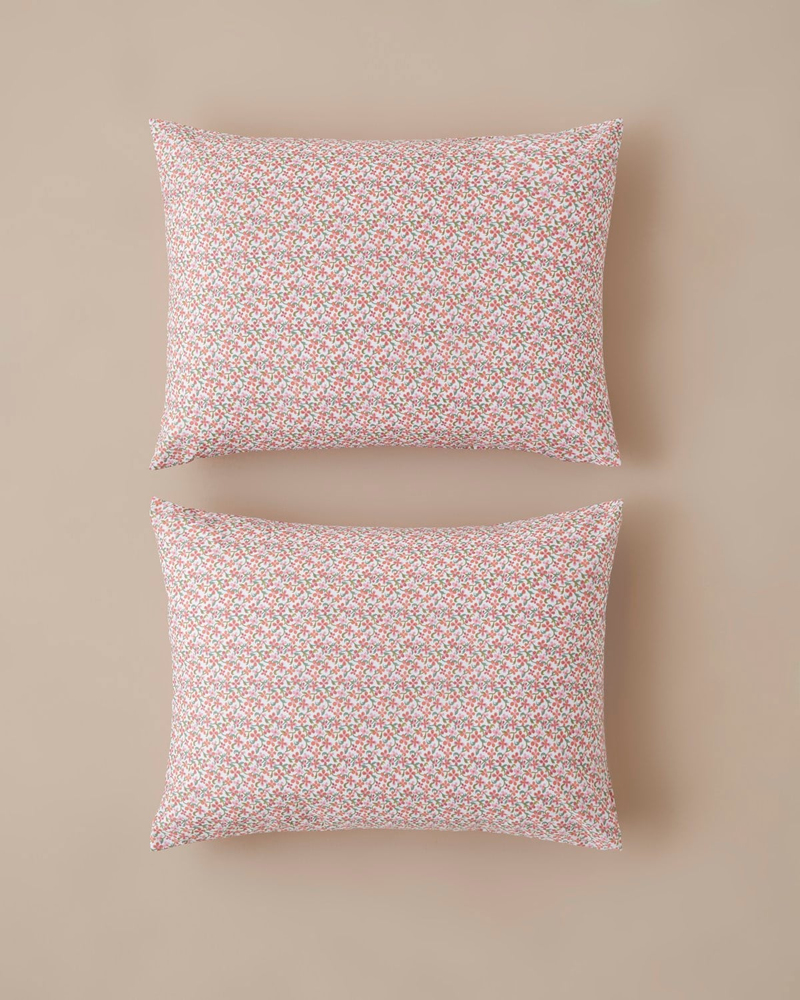 Berry Garden Kolay Ütülenir 2'li Yastık Kılıfı 50x70 cm Kırmızı
