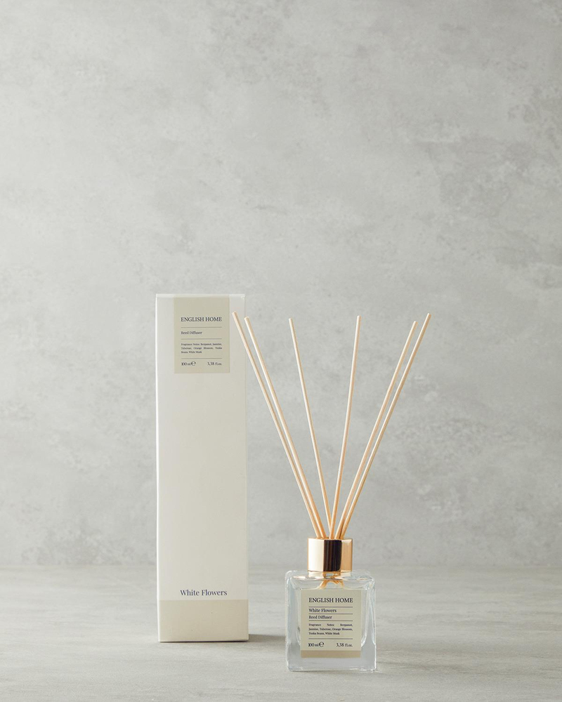 Beyaz Çiçekler Çubuklu Oda Kokusu 100 ml