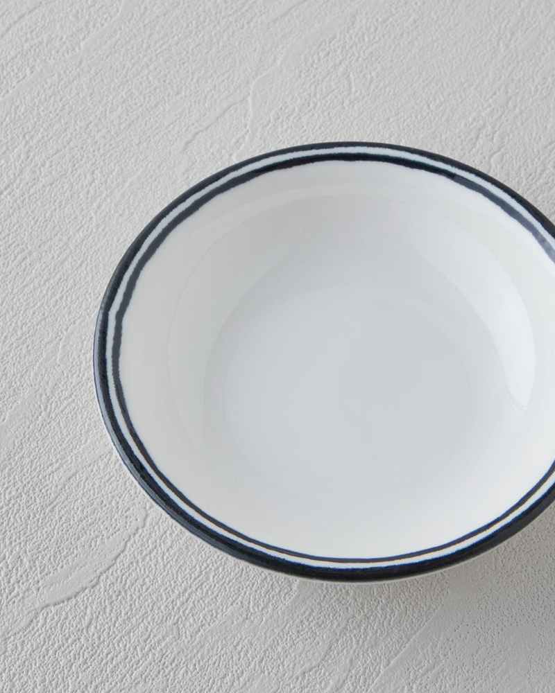 Black Lines Porselen Çerezlik 11 cm Siyah - Beyaz