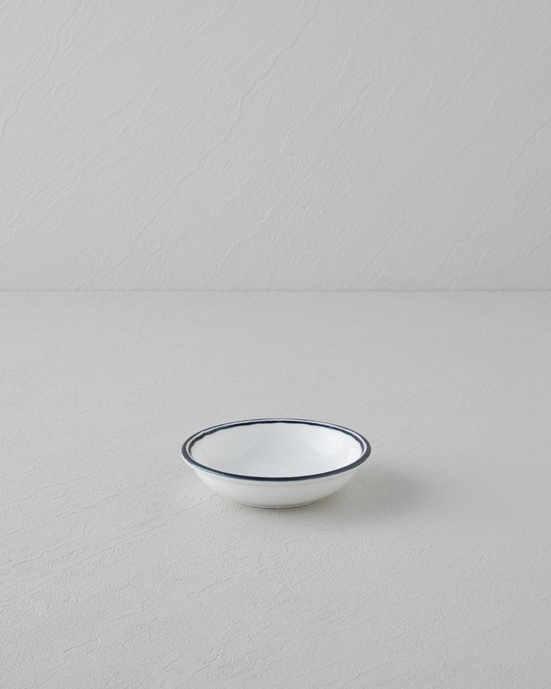Black Lines Porselen Çerezlik 11 cm Siyah - Beyaz