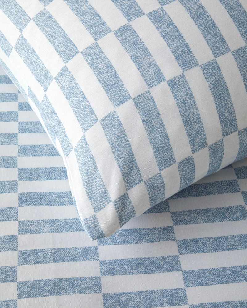 Block Dots Kolay Ütülenir Çift Kişilik Nevresim Takımı 200x220 cm Mavi