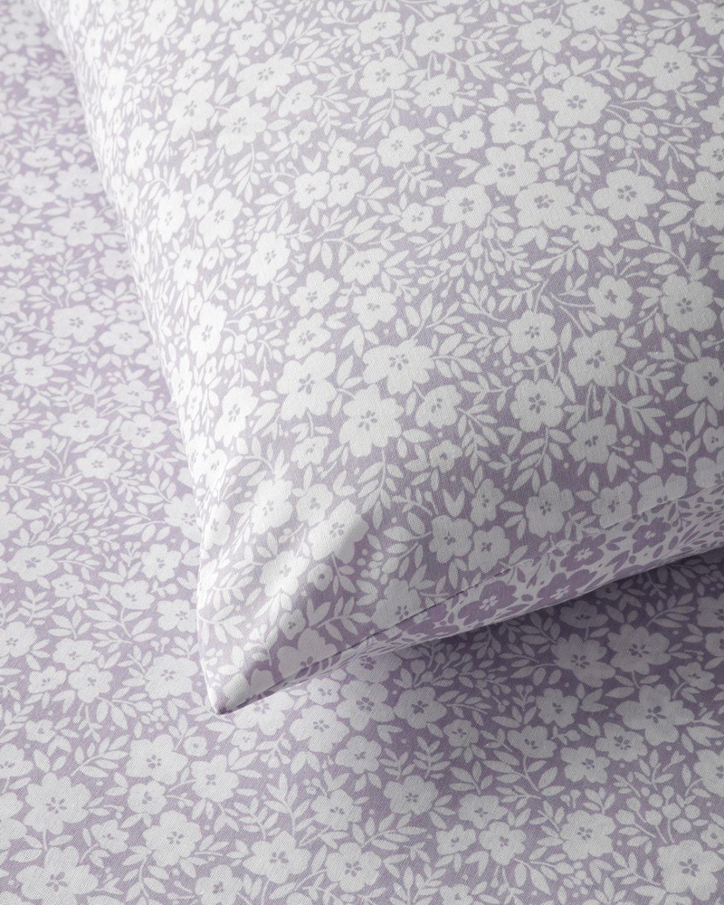 Blossira Kolay Ütülenir Tek Kişilik Nevresim Takımı 160x220 cm Lila
