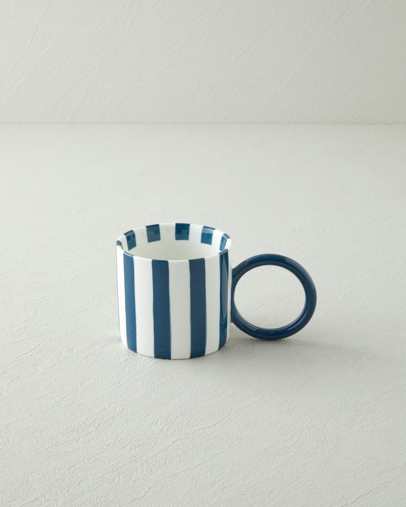 Boldy Lines New Bone China Kupa 350 ml Mavi