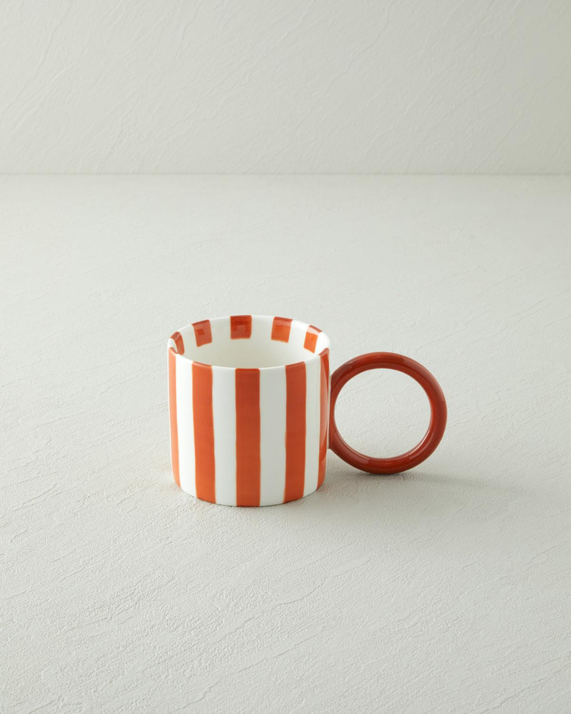 Boldy Lines New Bone China Kupa 350 ml Turuncu
