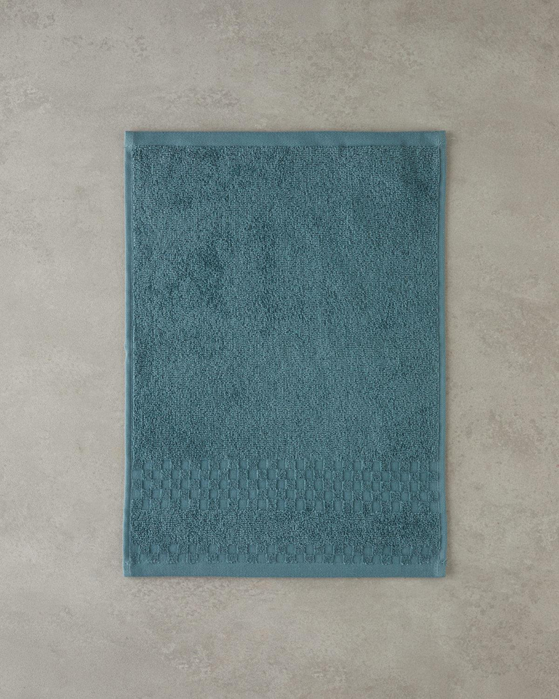 Border Check Pamuk El Havlusu 30x40 cm Petrol