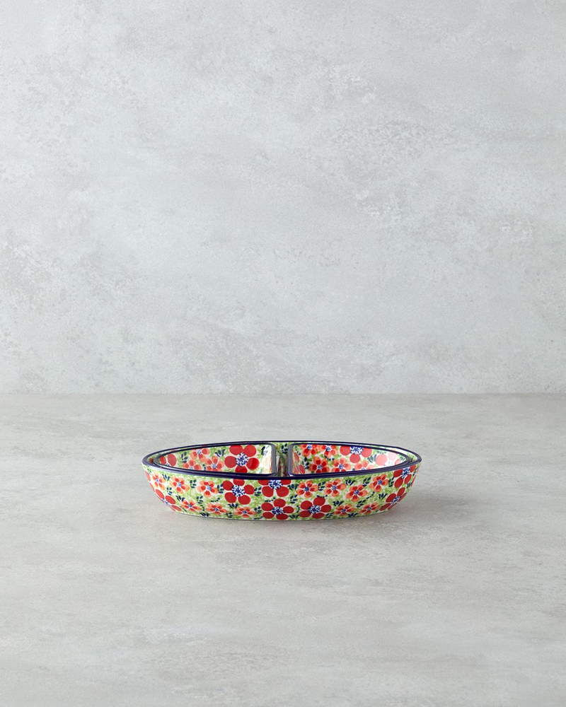 Botanic Stoneware Sunumluk 23x23x14 Cm Renkli