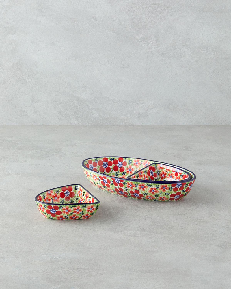 Botanic Stoneware Sunumluk 23x23x14 Cm Renkli