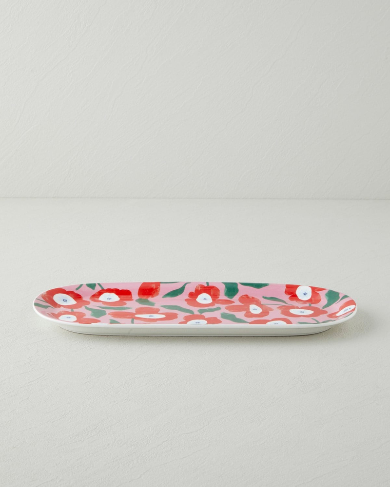 Bright Parade New Bone China Kayık Tabak 15x33 Cm Renkli