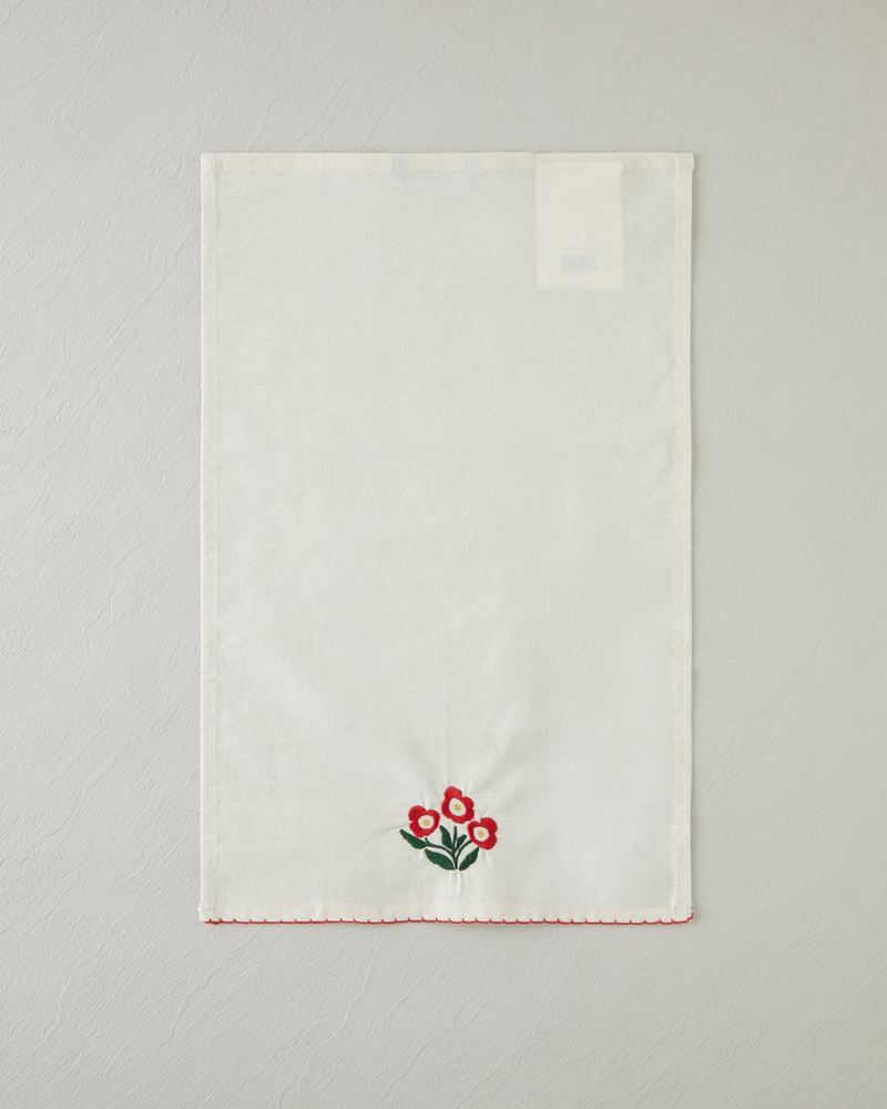 Bright Parade Pamuk Polyester Nakışlı Kurulama Bezi 30x50 cm Kırmızı