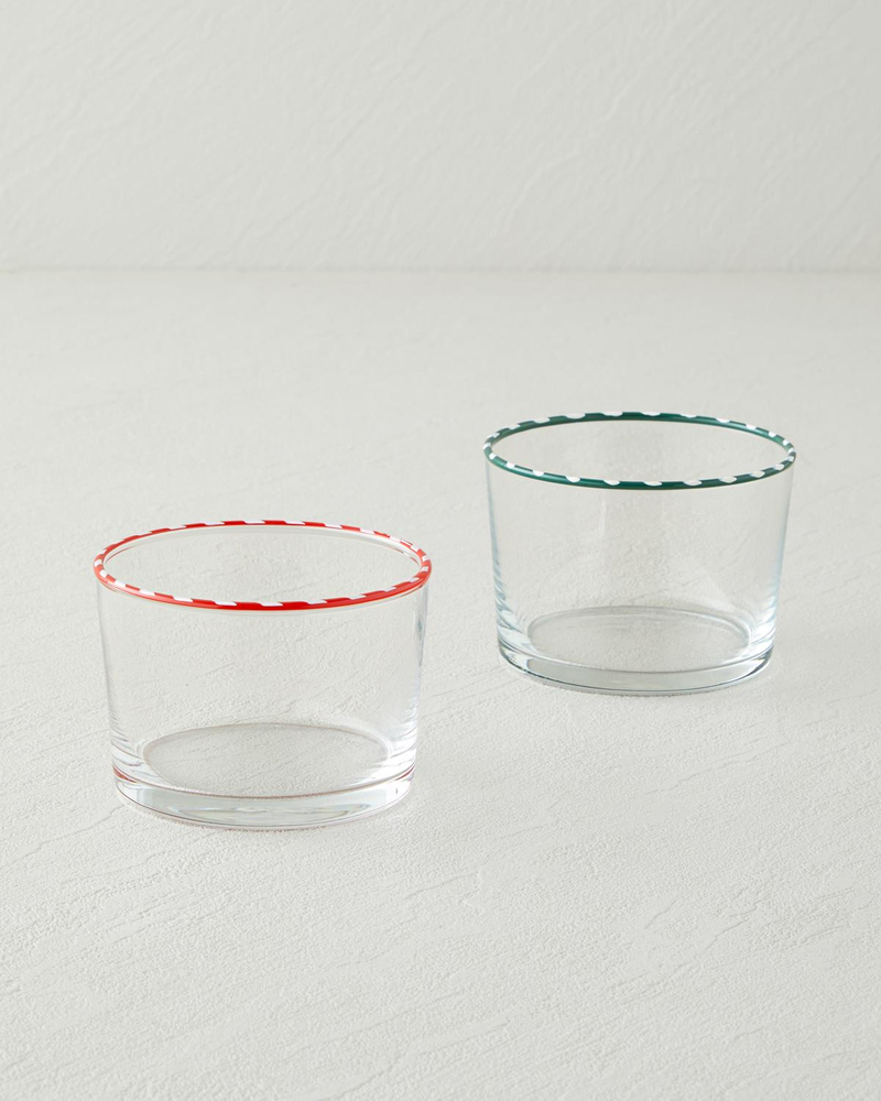 Candy Cane Stripe Cam Çerezlik 8,5 cm Kırmızı