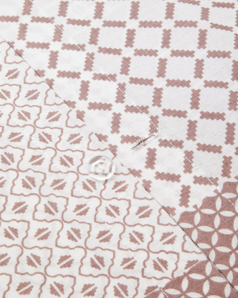 Chain Patch Kolay Ütülenir Tek Kişilik Nevresim Takımı 160x220 cm Mürdüm
