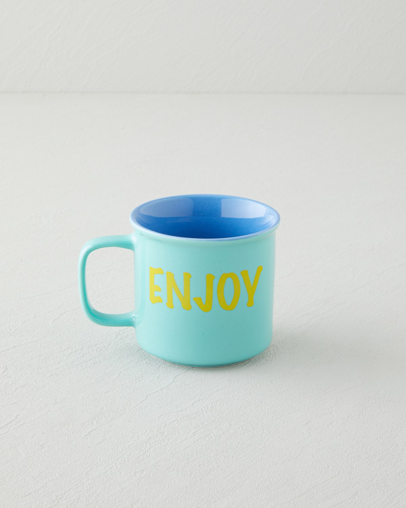 Cheer and Enjoy Seramik Kupa 315 Ml Yeşil