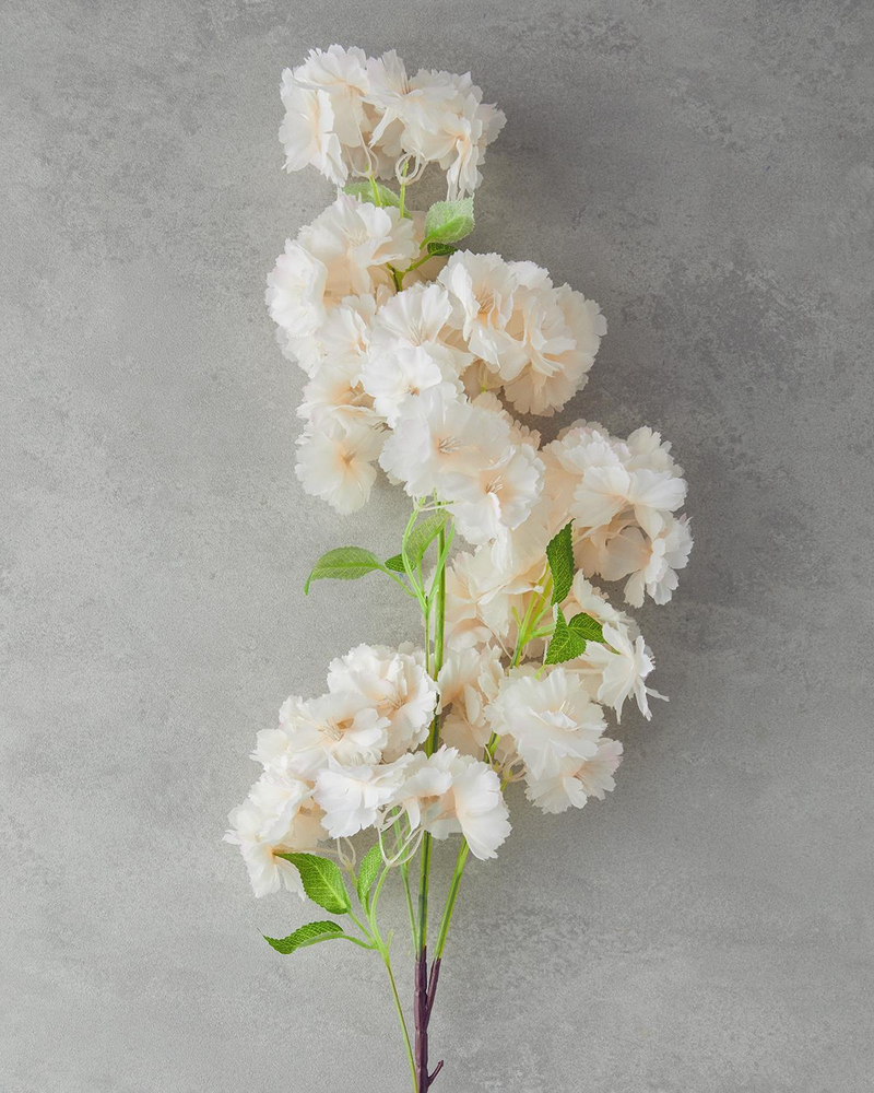 Cherry Branch Tek Dal Yapay Çiçek Şampanya