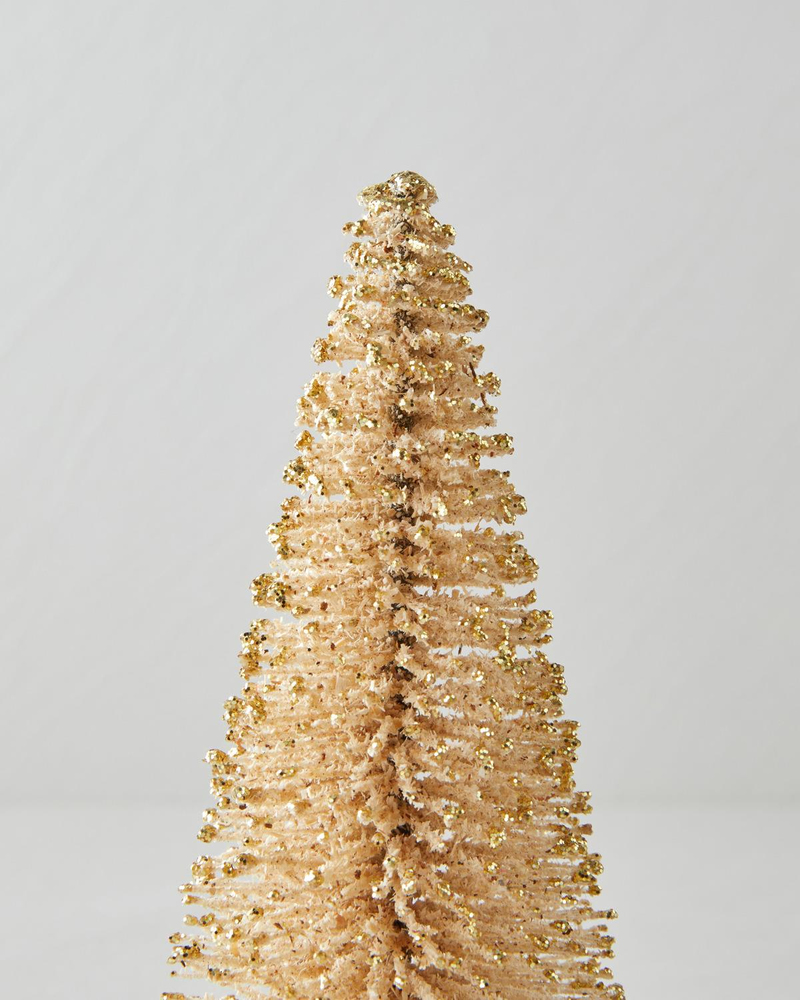 Christmas Tree Dekoratif Obje 20 cm Şampanya