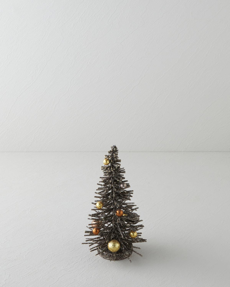 Christmas Tree Dekoratif Obje 25 cm Koyu Kahverengi