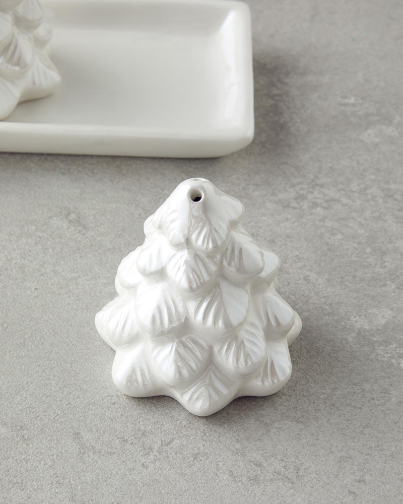 Christmas Tree Dolomite 2'li Tuzluk - Biberlik 6x14 cm Beyaz