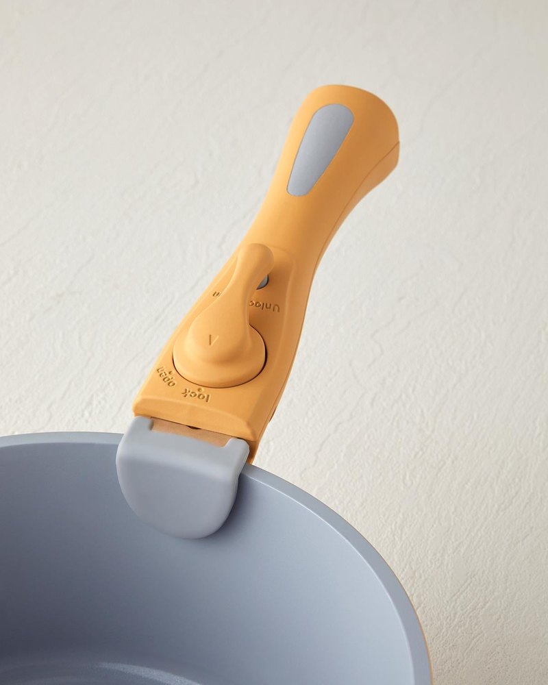 ClickEase CeraWell 8 Parça Tencere Seti 20 – 20 – 26 – 26 cm Hardal