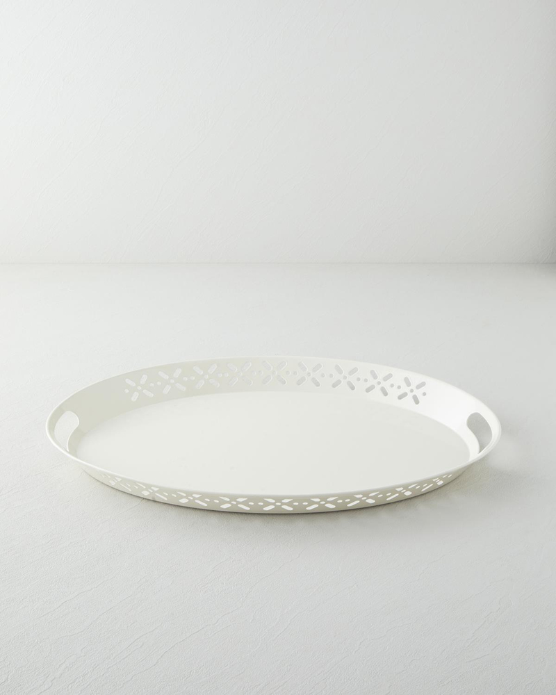 Core Metal Tepsi 52x39 cm Krem