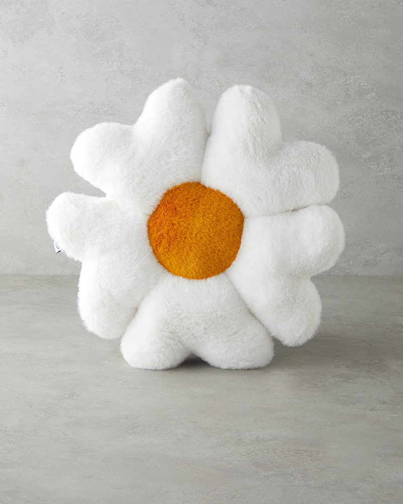 Daisy Bebe Dekoratif Kırlent 40 cm Beyaz