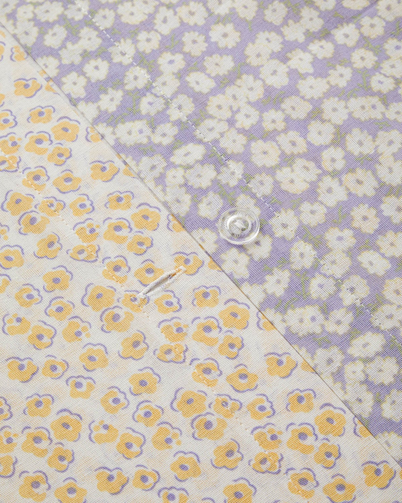 Daisy Touch Kolay Ütülenir Tek Kişilik Nevresim Seti 160x220 cm Lila-Turuncu