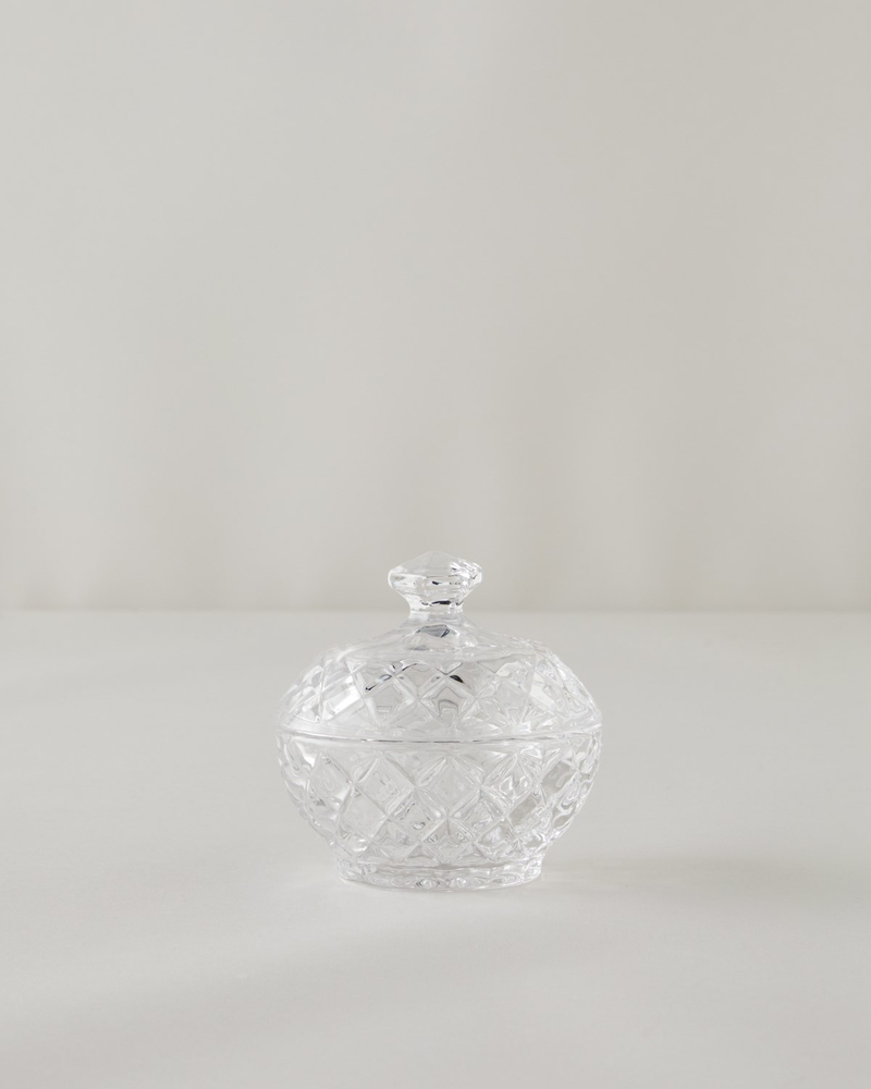 Diamond Gleam Cam Şekerlik 9,5X10 CM Şeffaf