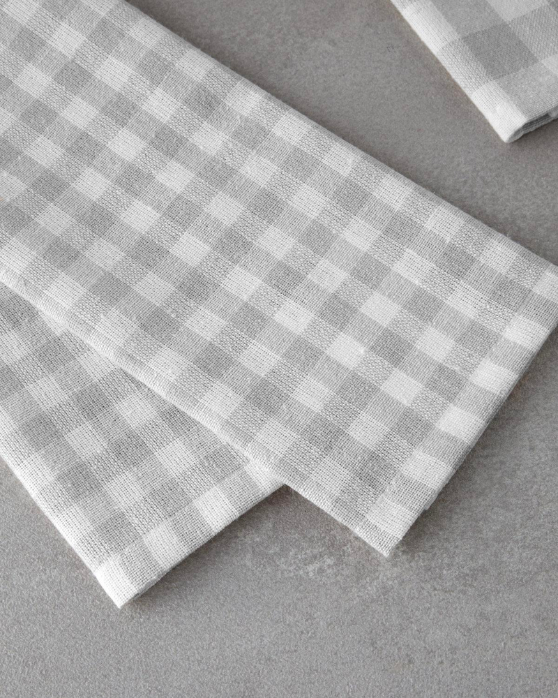 Dyna Pamuk Polyester 3'lü Kurulama Bezi 30x50 cm Gri