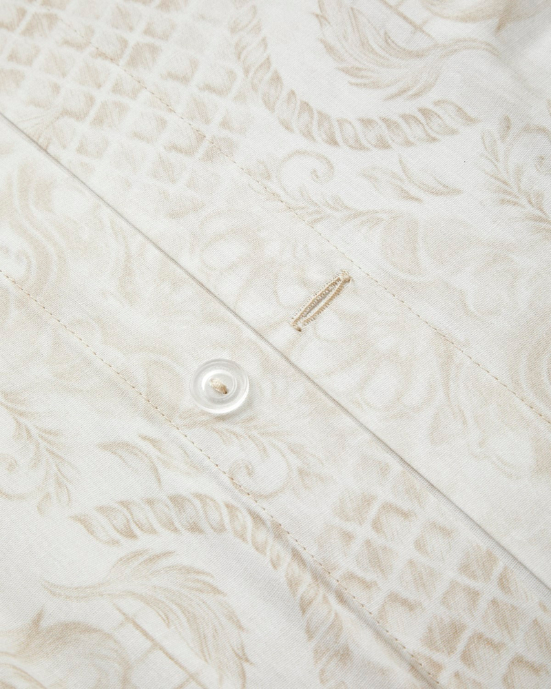 Elegance Fleure Pamuk Çift Kişilik Nevresim Takımı 200x220 cm Bej
