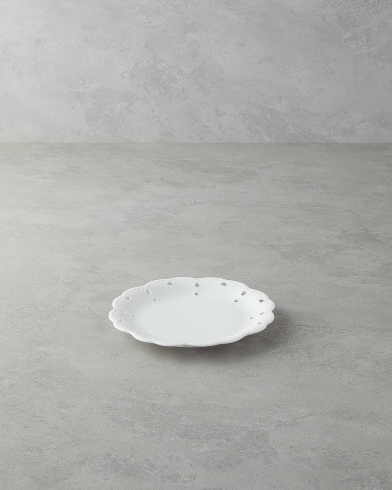 Elodie Porselen Pasta Tabağı 21 cm Beyaz