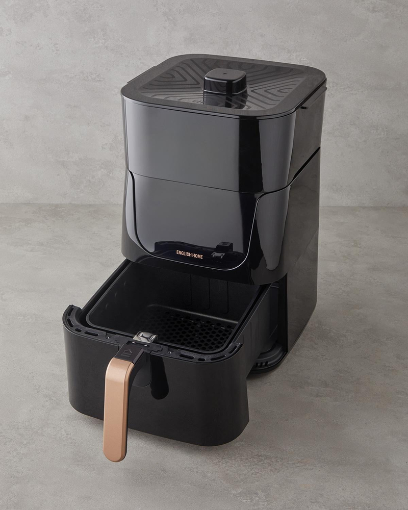 English Home AIF 2030 XL Sıcak Tutma Hazneli Air Fryer 1500W Siyah-Bakır