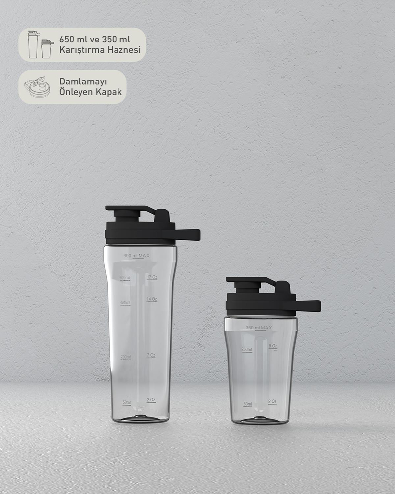 English Home KBL 3001 Shake Away Kişisel Blender Siyah-Krom