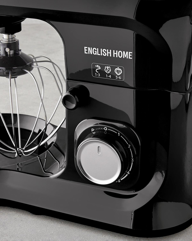 English Home SMR 3001 Hammurix Hamur Yoğurma Makinesi 5,5 L Siyah-Krom