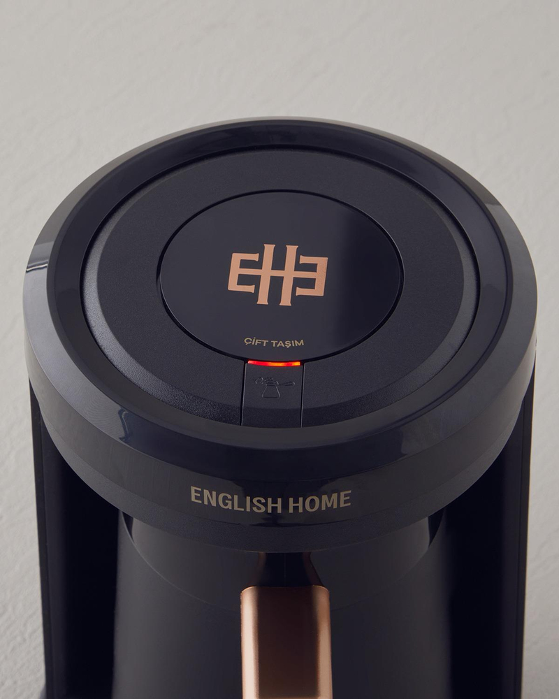 English Home TKM 6002 Çift Taşım Türk Kahvesi Makinesi Siyah-Bakır